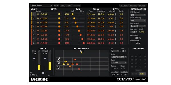 EVENTIDE/Octavox　プラグイン・ハーモナイザー