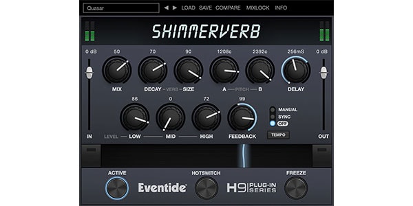 EVENTIDE/ShimmerVerb　プラグイン　メール納品