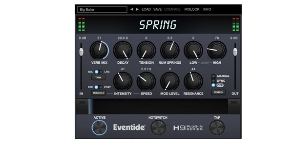 EVENTIDE/Spring Reverb　プラグイン・リバーブ