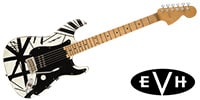 EVH / Striped Series '78 Eruption White w/Black Stripes Relic