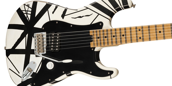EVH / Striped Series 78 Eruption White Black Stripes Relic画像4