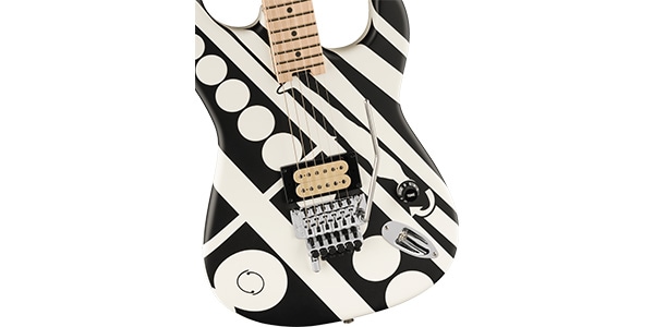 EVH / EVH Striped Series Circles White and Black画像3