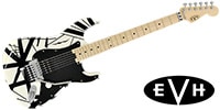 EVH EVH Striped White with Black Stripes