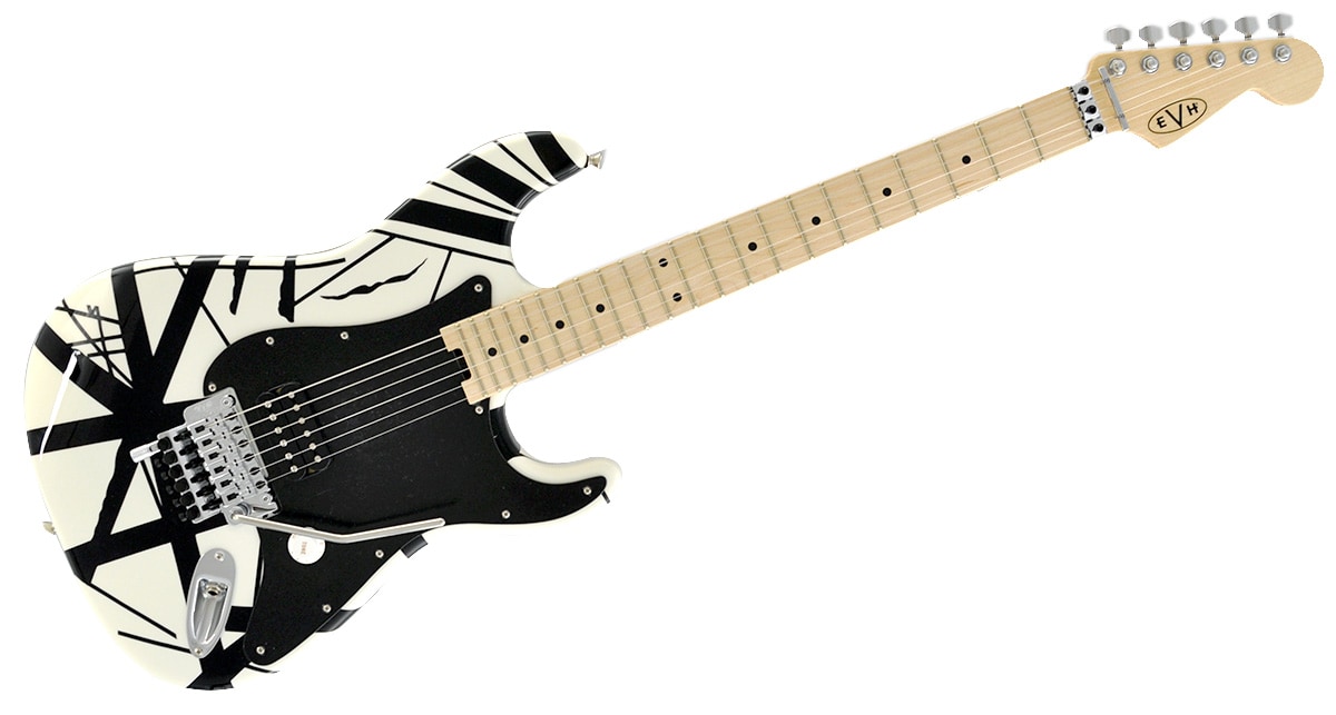 EVH/EVH Striped White with Black Stripes