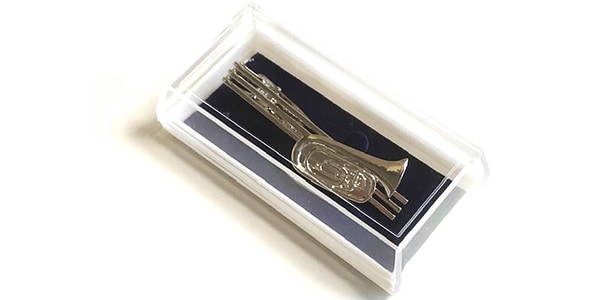 EXFORM / Marching tuba tie bar silver color