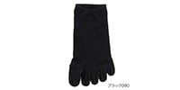ファブリーズ / Plain 5-Toe Socks, Sneaker Length, 2-Pair, Black, 23-25cm