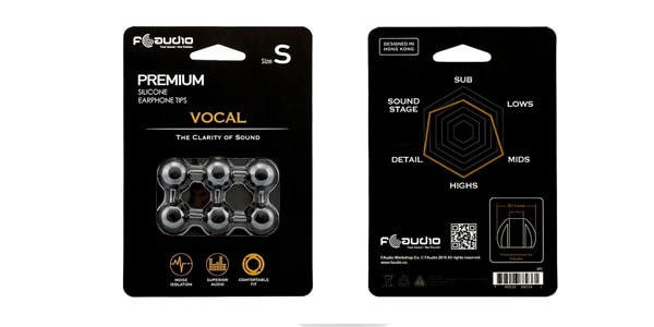 FAudio ( エフオーディオ )  / FA Vocal イヤーチップ Sサイズ 3ペア【FA-2361】画像2