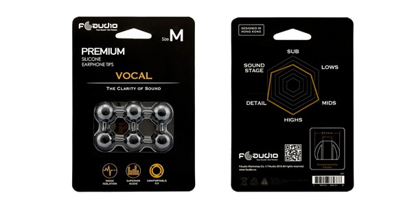 FAudio ( エフオーディオ )  / FA Vocal イヤーチップ Mサイズ 3ペア【FA-2378】画像2