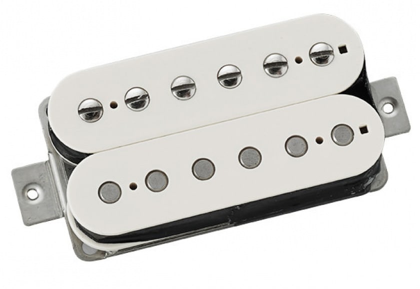 Freedom Custom Guitar/Hybrid Humbucker Type II Pitch for G Bridge White