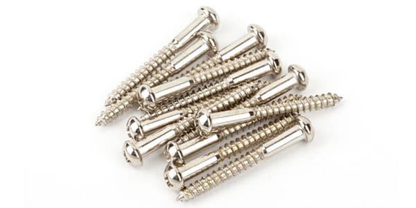 FENDER/Vintage-Style Stratocaster Bridge Mounting Screws Nickel