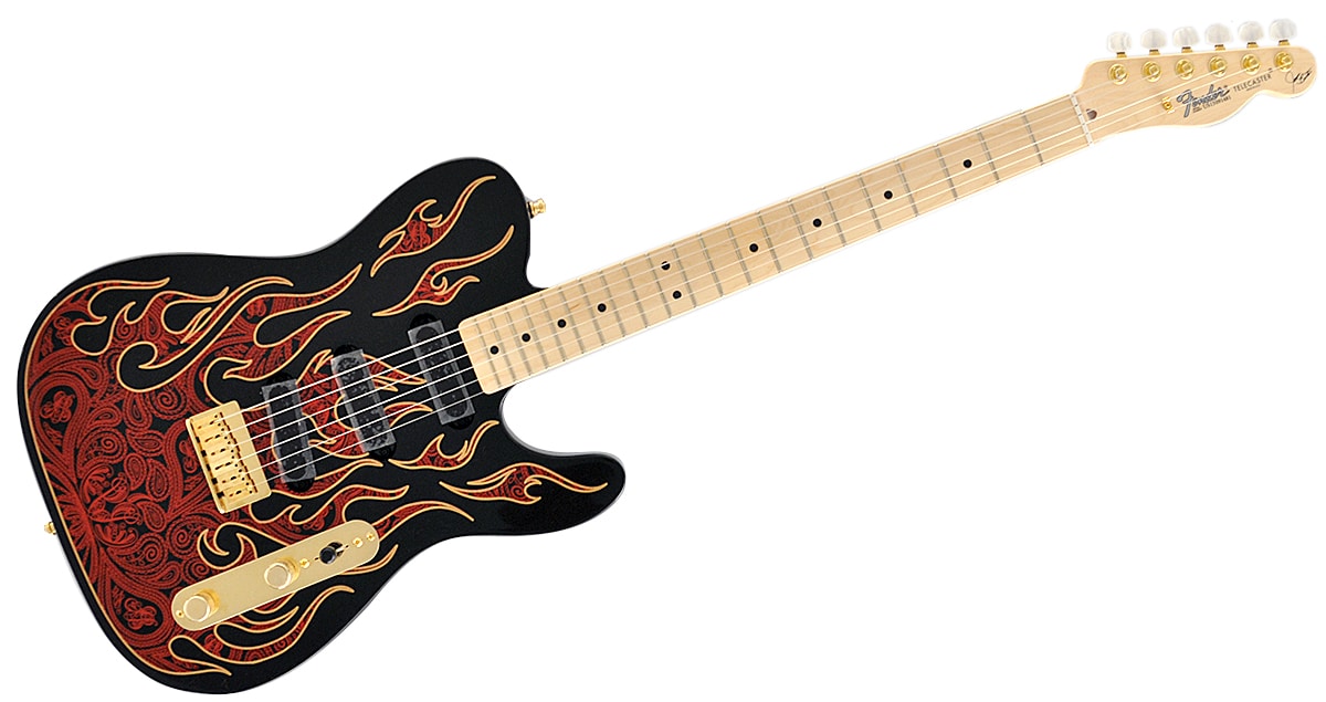 FENDER/James Burton Telecaster Red Paisley Flames