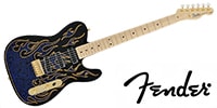 FENDER James Burton Telecaster Blue Paisley Flames