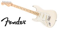 FENDER American Pro Stratocaster Left-Hand Maple Olympic White