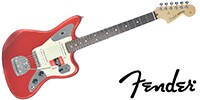 FENDER American Pro Jaguar Rose Candy Apple Red