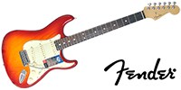 FENDER American Elite Stratocaster Rose Aged Cherry Burst