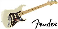 FENDER American Elite Stratocaster Maple Olympic Pearl