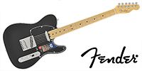 FENDER American Elite Telecaster Maple Mystic Black