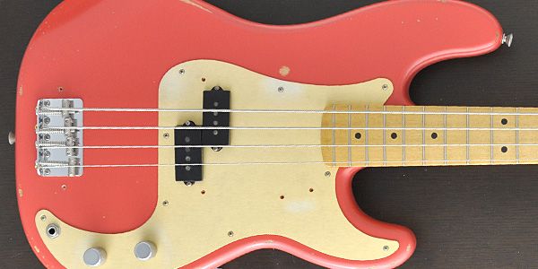 Road Worn 50s Precision Bass Fiesta Red