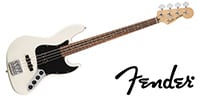 FENDER Deluxe Active Jazz Bass Olympic White アウトレット品