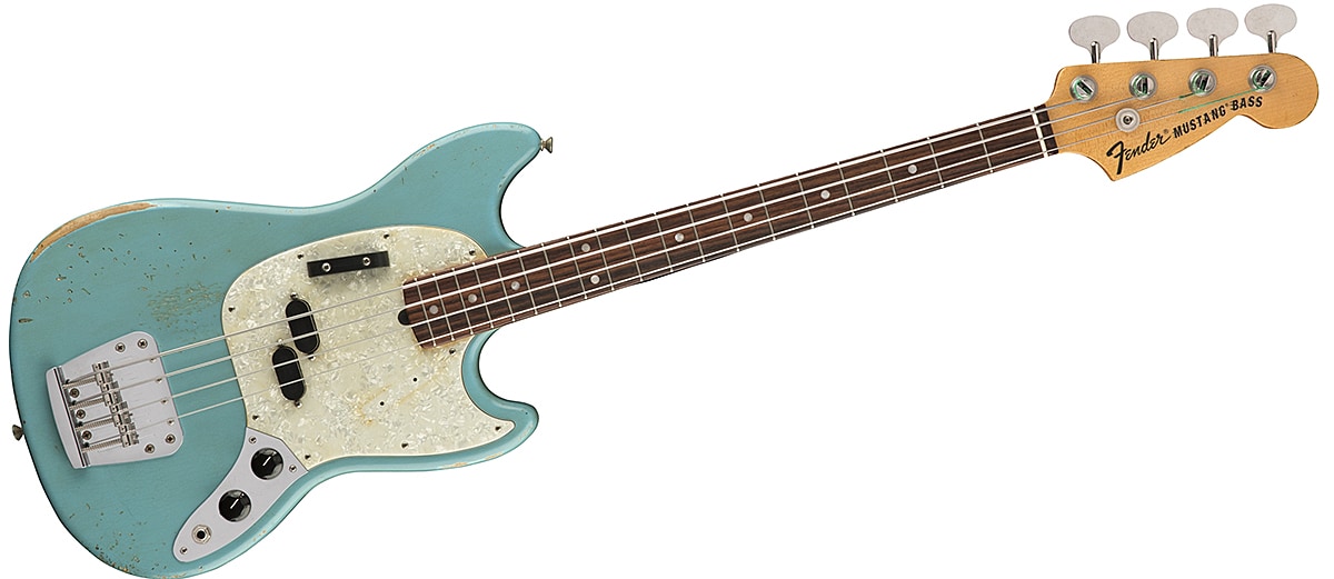 FENDER/JMJ Road Worn Mustang Bass Rosewood Faded Daphme Blue