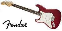 FENDER Standard Stratocaster LH Candy Apple Red