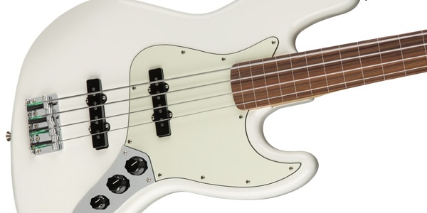 FENDER / Player Jazz Bass Fletless Polar White画像4