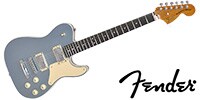 FENDER Limited Edition Troublemaker Tele Deluxe Rose Ice Blue Metal