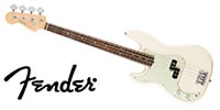 FENDER American Pro Precision Bass Left-Hand Olympic White