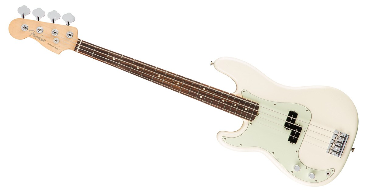 FENDER/American Pro Precision Bass Left-Hand Olympic White