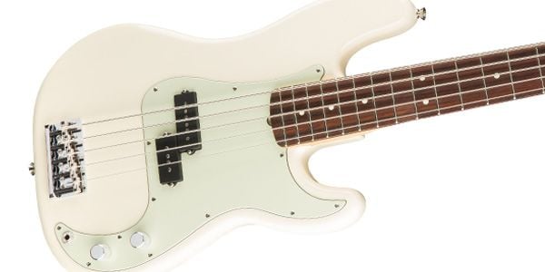 FENDER / American  Professional Precisson Bass V Olympic White画像3