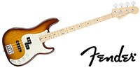 FENDER American Elite Precision Bass Ash, Maple Tobacco Burst