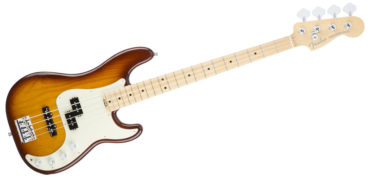 FENDER/American Elite Precision Bass Ash, Maple Tobacco Burst