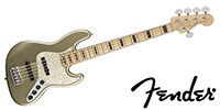 FENDER American Elite JAZZ BASS V Maple Champagne