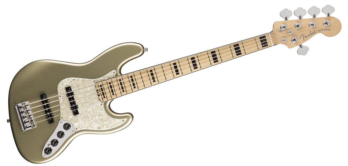 FENDER/American Elite JAZZ BASS V Maple Champagne