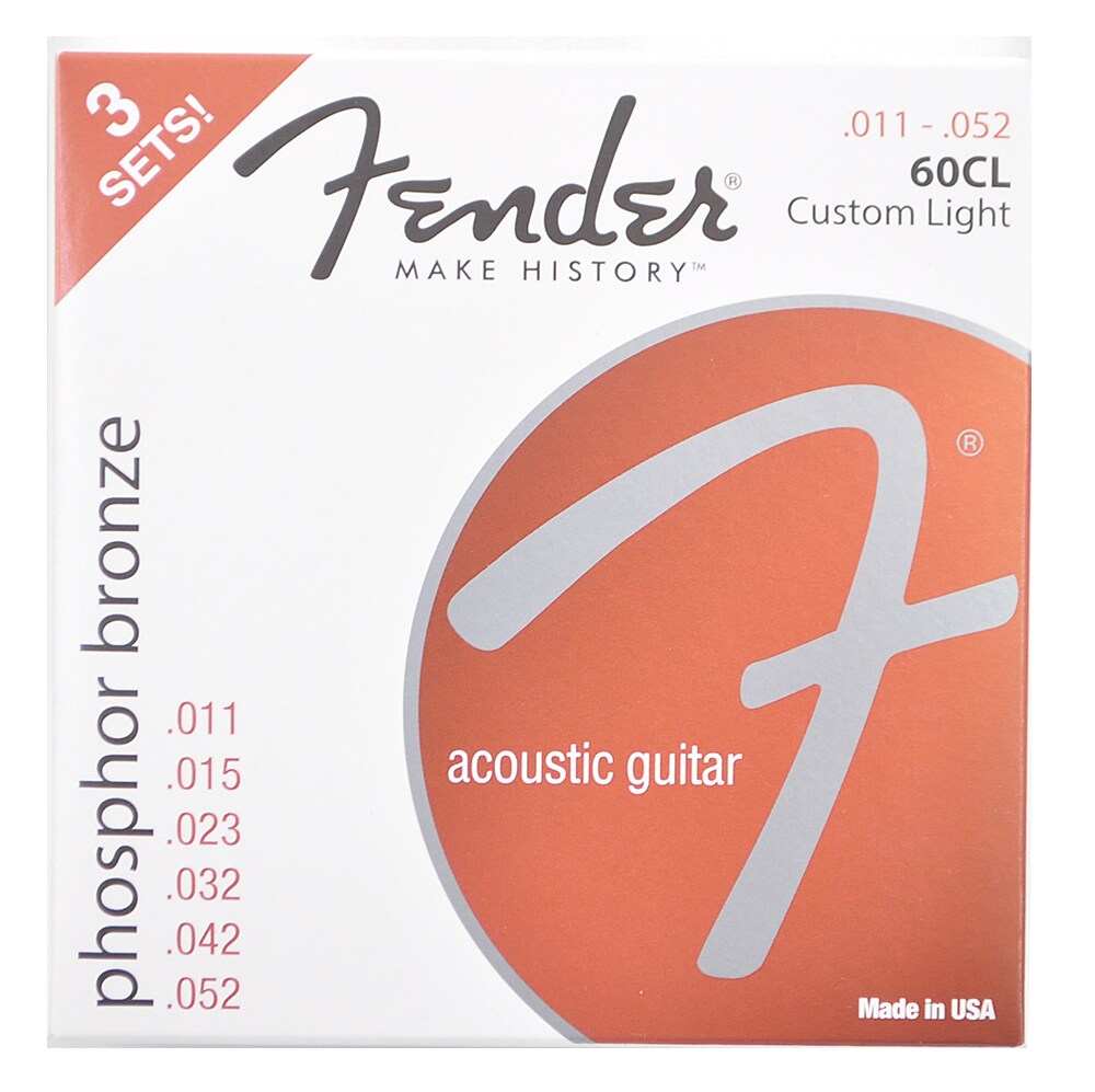 FENDER/60CL Phosphor Bronze 11-52 3 Pack