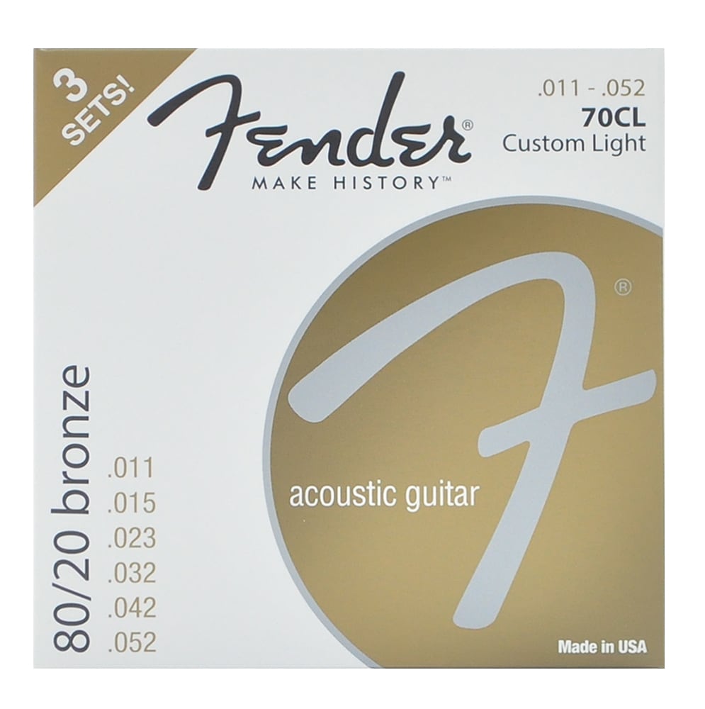 FENDER/70CL 80/20 Bronze 11-52 3 Pack