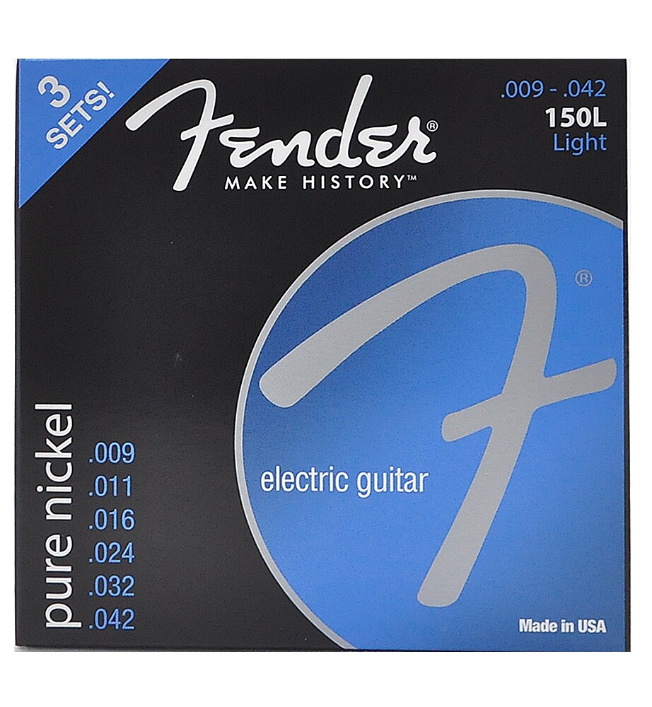 FENDER/150L Pure Nickel  Ball End 9-42 3 Pack