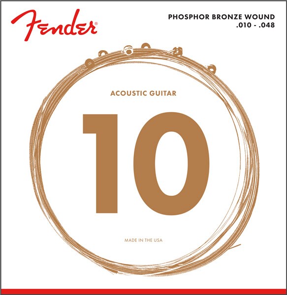 FENDER/Phosphor Bronze Acoustic Guitar Strings 60XL .010 -.048