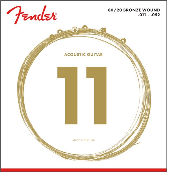 FENDER/80/20 Bronze Acoustic Strings 70CL .011-.052