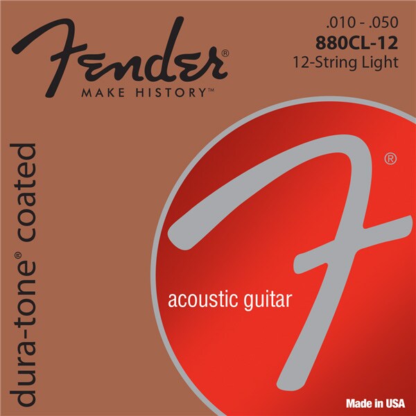 FENDER/Dura-Tone 880CL-12 80/20 Coated 12-String .010-.050