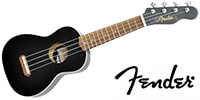 FENDER Venice Soprano Uke, BLK WN　ソプラノウクレレ