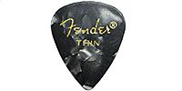 FENDER 351 Shape Premium Celluloid Black Moto Thin