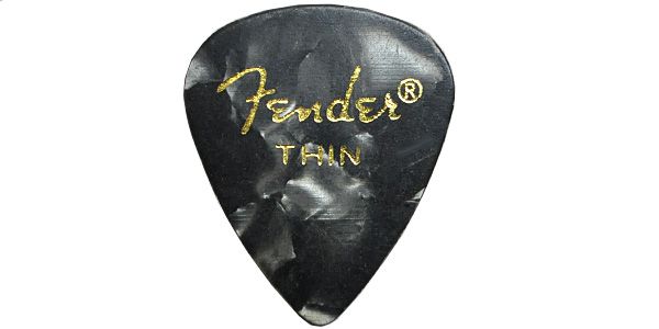 FENDER/351 Shape Premium Celluloid Black Moto Thin