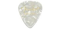 FENDER 351 Shape Premium Celluloid White Moto Medium