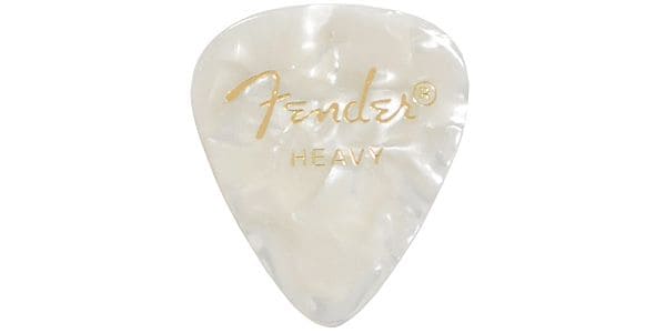 FENDER/351 Shape Premium Celluloid White Moto Heavy