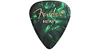 FENDER 351 Shape Premium Celluloid Green Moto Heavy