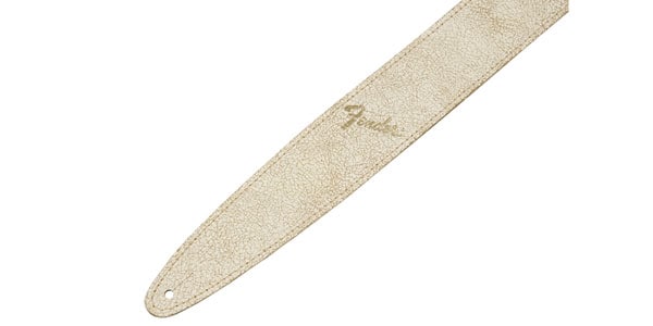 FENDER / Fender 2” Distressed Leather Strap White画像2