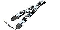 FENDER Fender 2&quot; Monogrammed Straps Black/Light Grey/Blue