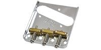 FENDER 3-Saddle AM Vintage Tele Bridge ASSY w/Brass Saddles Chrome