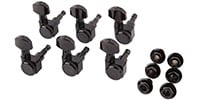 FENDER / LOCKING STRATOCASTER/TELECASTER TUNING MACHINES BLACK
